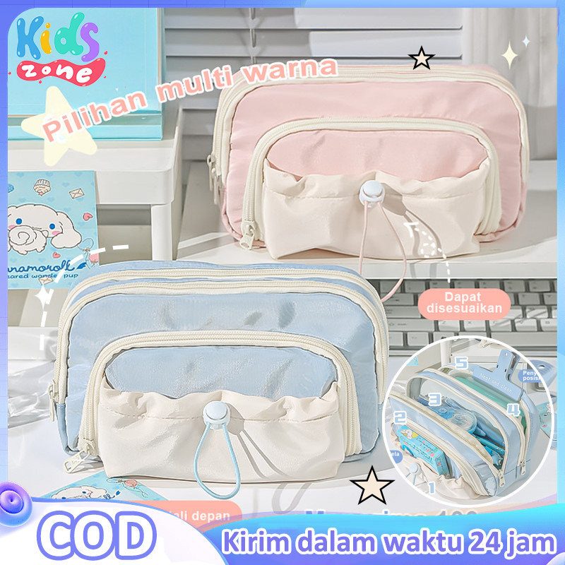 

Tempat alat tulis kotak pensil aesthetic Tas PenaTempat Pencil Tas Pensil kapasitas besar