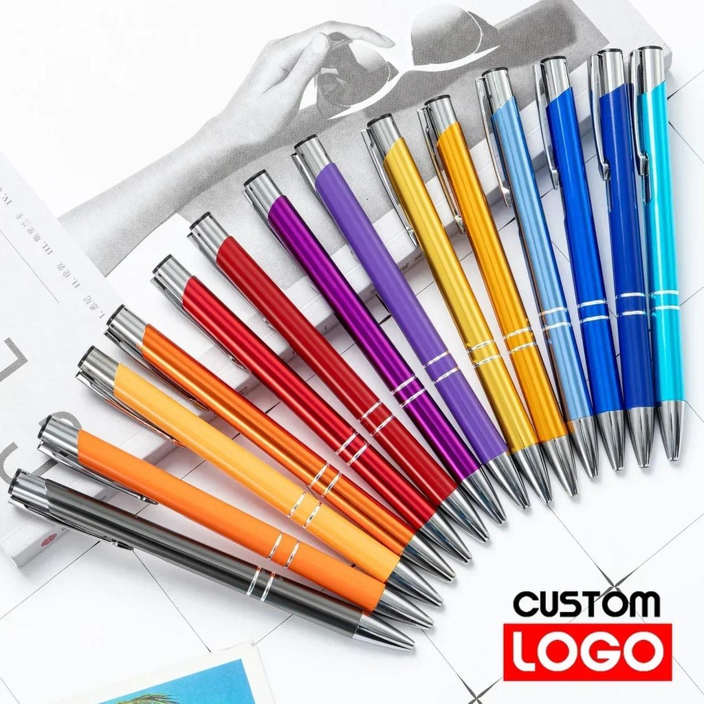 

20-200 Pens Wholesale Hot Sell Custom Ballopint Pen Metal Ball Pen Support Print Logo Advertising Personalized Pen Advertising