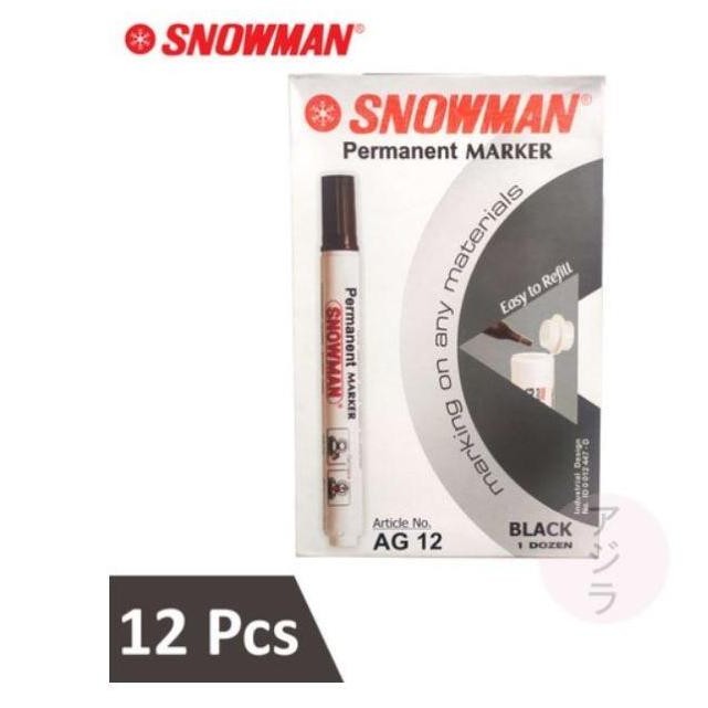 

les (12pc) SPIDOL PERMANEN SNOWMAN MARKER G 12 / SEPIDOL PERMANENT AG 12