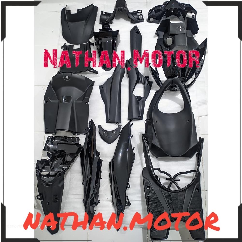 Full Body Beat FI CBS K25 2012 2013 2014 Hitam WIN | complete set bodi kasar halus motor honda injek
