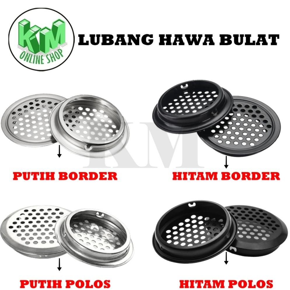 Saringan Ha Stainless Bulat / Lubang Udara Lemari Kitchen Set Saringan Angin Dapur / Saringan Ventil