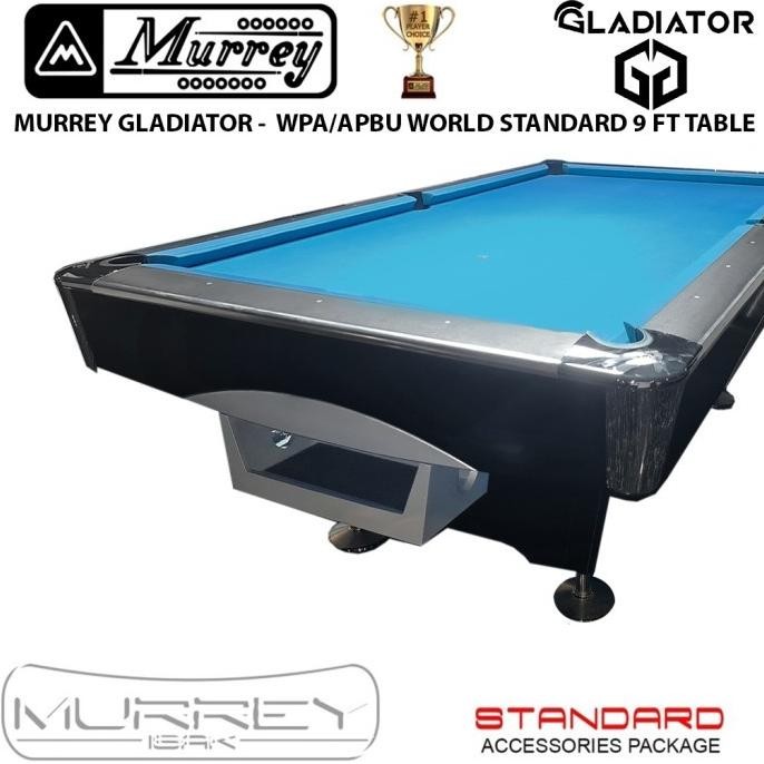NEW Murrey Gladiator 9 ft Pool Table - STANDARD - Meja Billiard Biliar 9ft