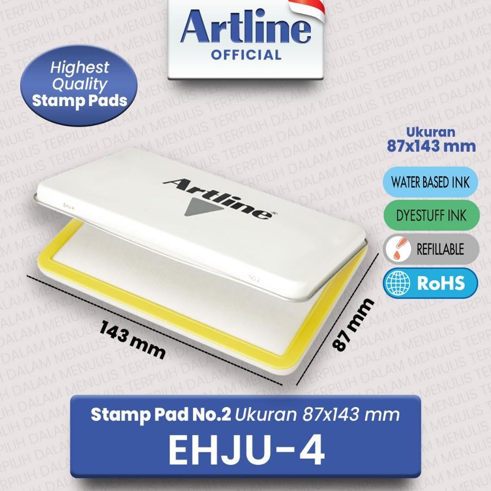 

LINDU (LIVE) ARTLINE Stamp Pad Bantalan Tinta Stempel EHJU-4 (2)