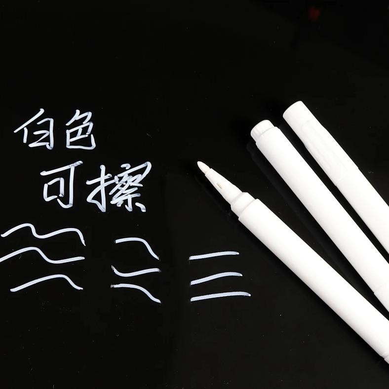 

White Erasable Marker Water-Based Pen Writing Blackboard Drawing Marker Blackboard Pen Liquid Dust-Free Chalk