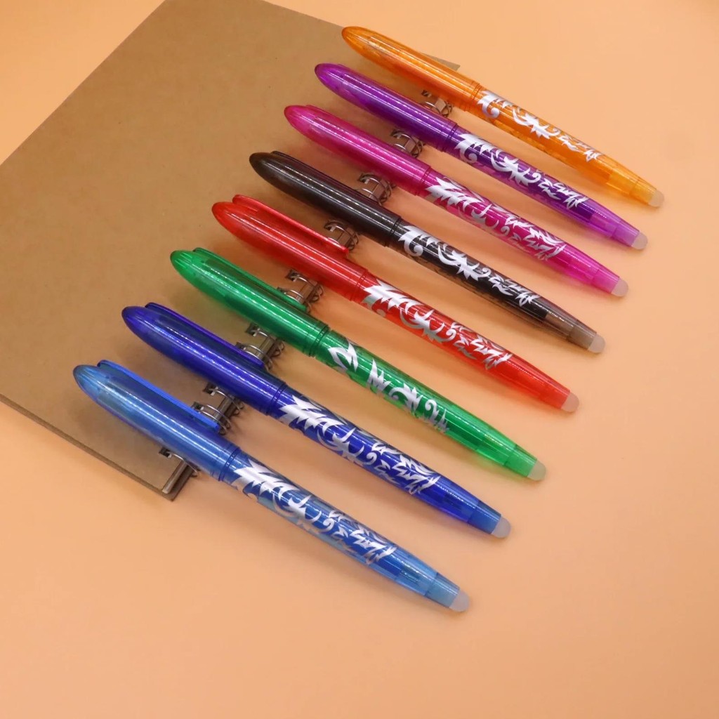 

8 Pcs/Set Multi-Color Erasable Gel Pen Kawaii Pens Writing Creative Drawing Tools Office School Supply Stationery Erasable Pen