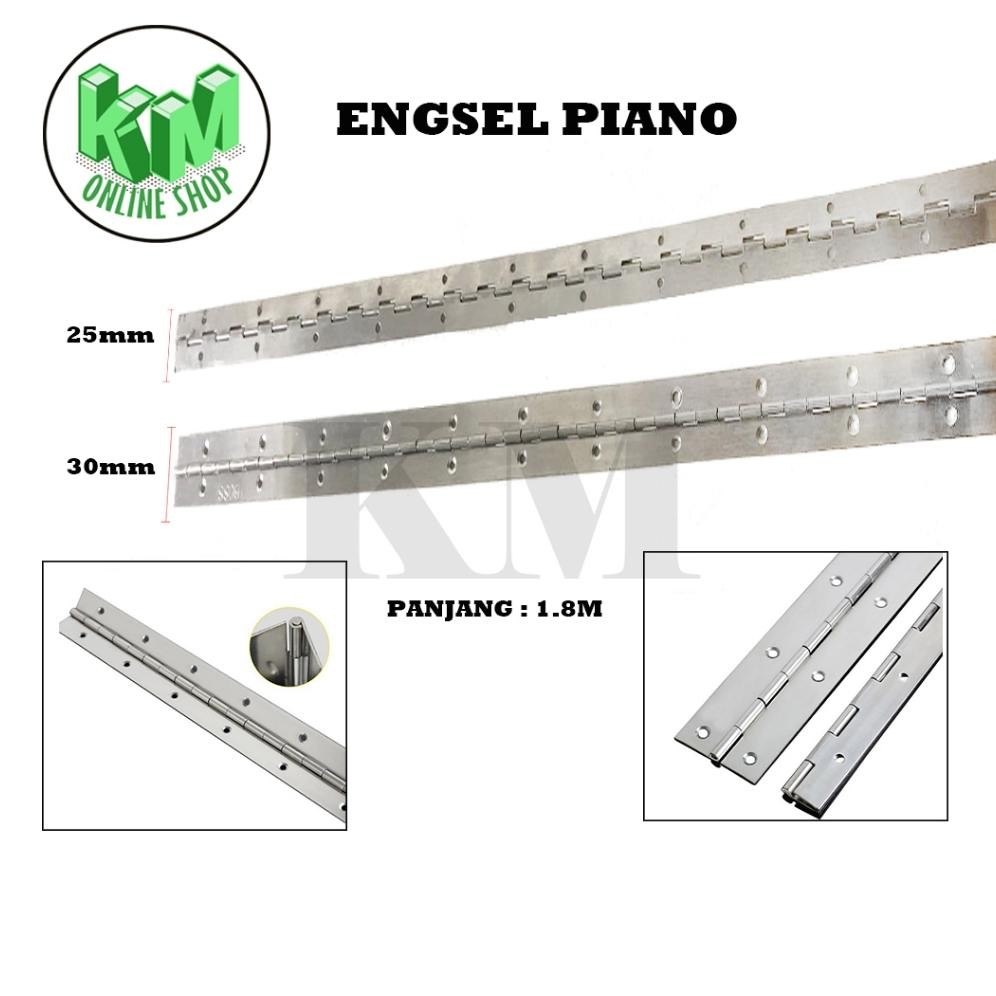 Engsel Piano 1.8 Meter / Engsel Lemari Besi Panjang / Engsel Lemari Lebar 25 mm 30mm