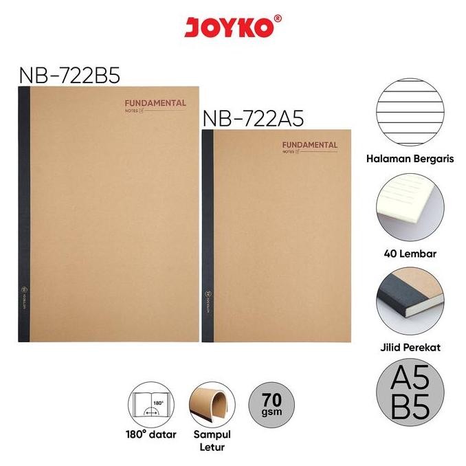 

Joyko Notebook A5 B5 / Buku Tulis Catatan Garis Joyko Jurnal NB-722