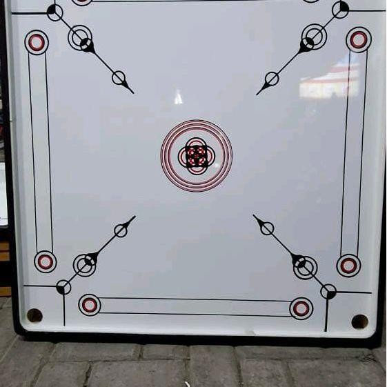MEJA KARAMBOL/PAPAN KARAMBOL JUMBO 120 X 120 CM BONUS KOIN DAN KRISTAL ( TERMURAH ) Board Games Kual