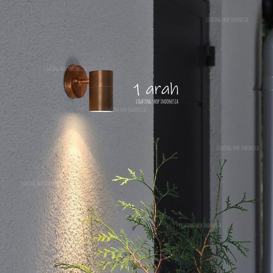 Lampu dinding 1arah 2arah body tembaga minimalis klasik
