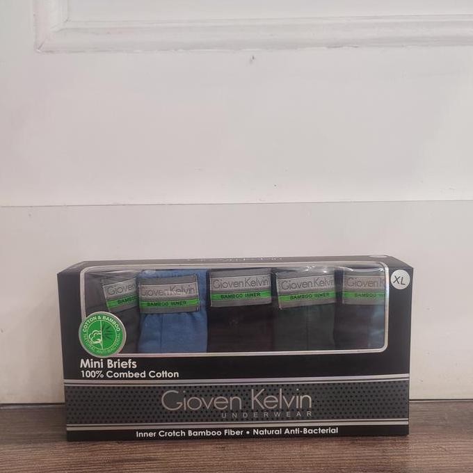 Celana Dalam Pria Gioven Kelvin Isi 5 Pcs Bamboo Bagian Dalam Terlaris