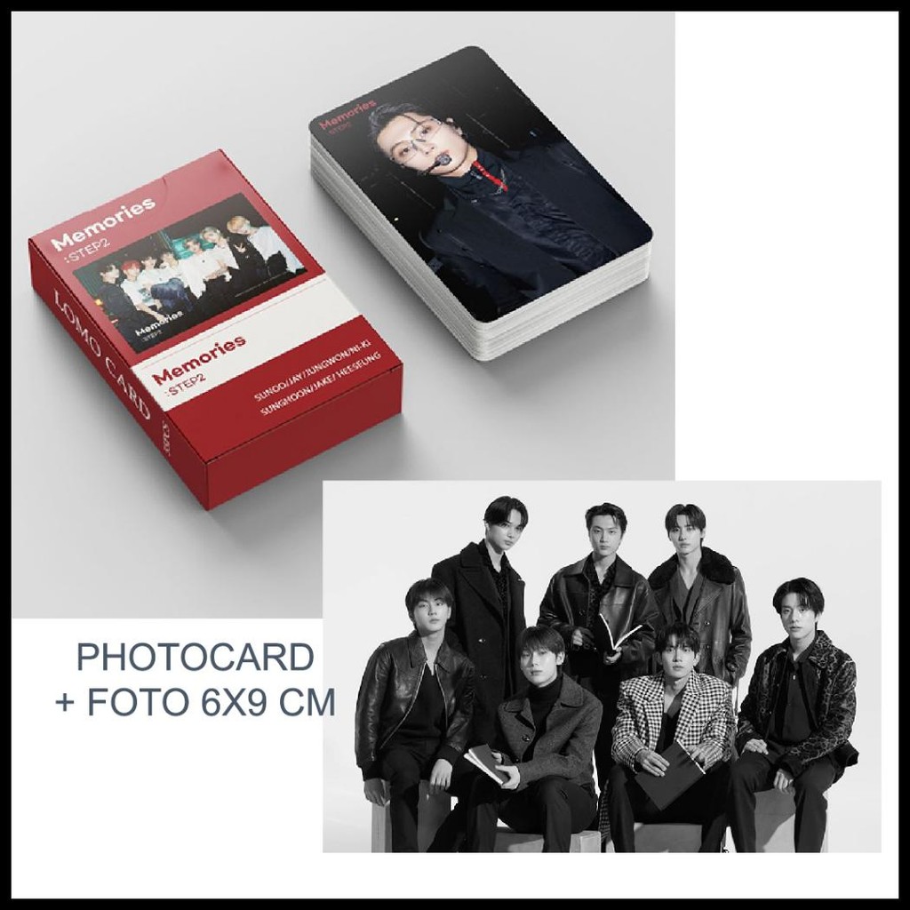 PHOTOCARD ENHYPEN MEMORIES : STEP 2 55 PCS PRINT 2 SISI BOLAK BALIK 057AGK