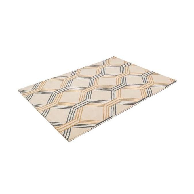 Promo Informa Karpet 160X220 Cm Genesis 141 - Ivory Biru Alas Lantai Ruangan Permadani Aesthetic Fur