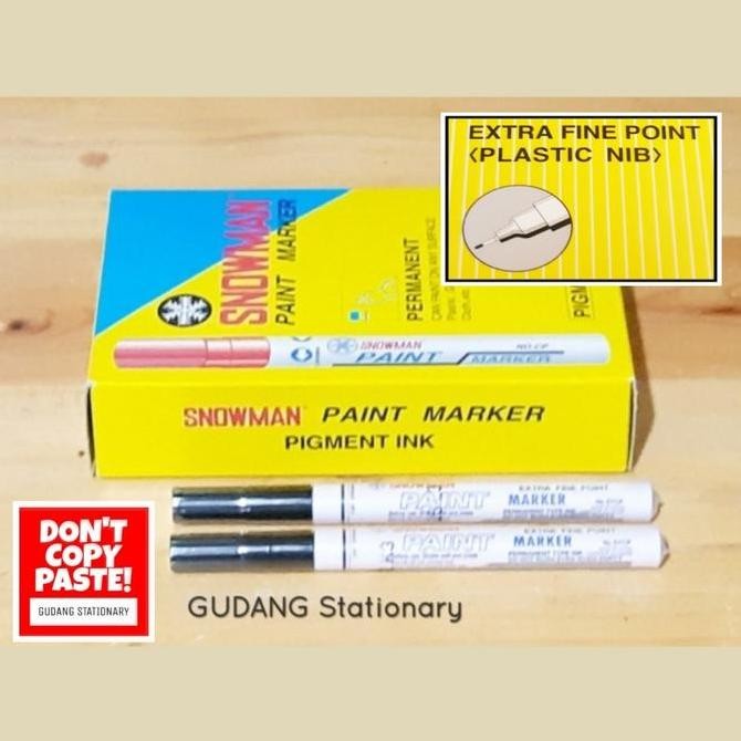 

Spidol Pen Permanent Paint Marker Snowman [ isi 12 pcs ] Kualitas Original
