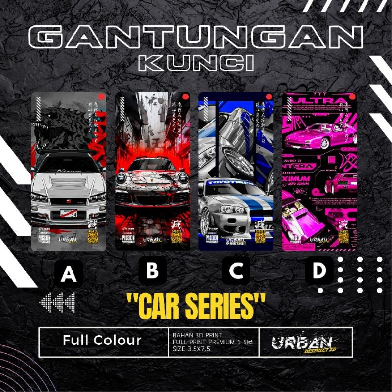 

Terlaris Presisi Gantungan Kunci Kotak Print Japan Series 7 Casing/Stiker Panel Vynil Bisa Custom Dan COD