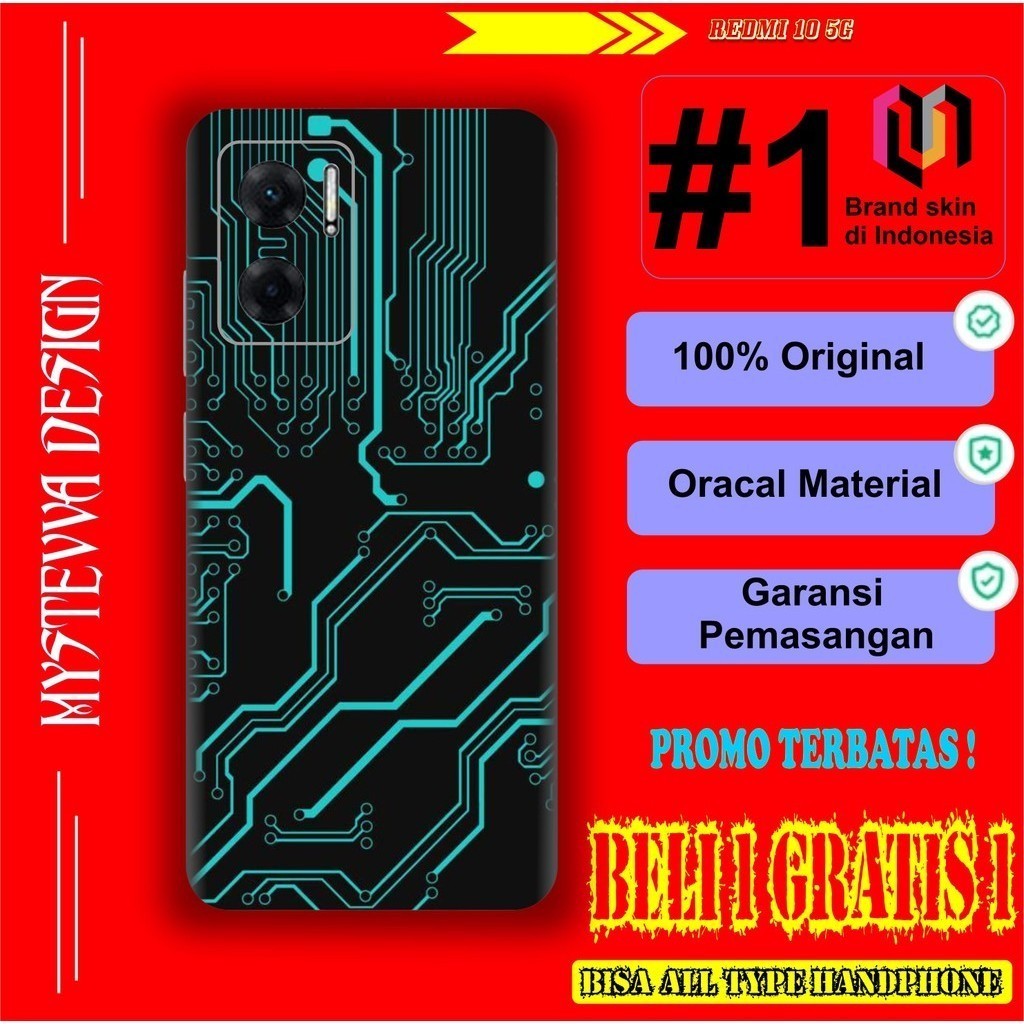 

Terlaris Presisi Xiaomi Redmi 10 5G Casing/Stiker Panel Vynil Bisa Custom Dan COD