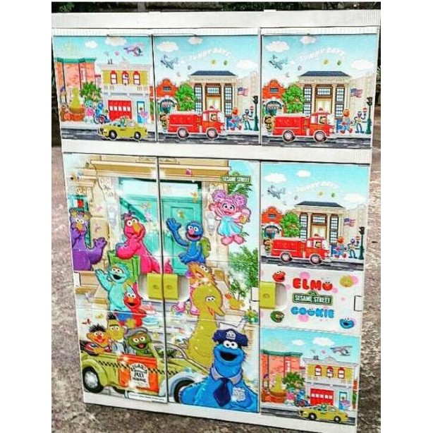Akako Lemari Pakaian Jumbo Karakter Elmo Lemari plastik gantung akako A3G 1.4