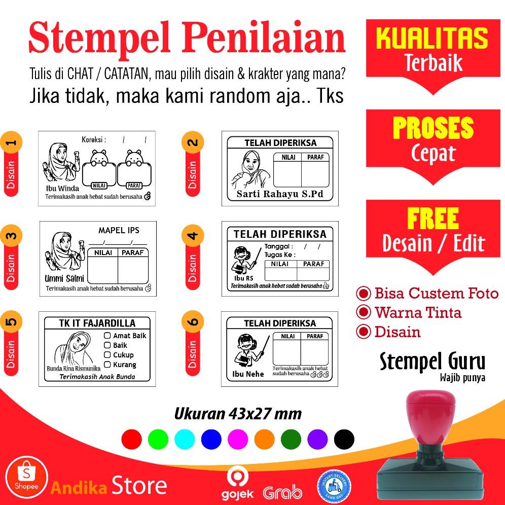 

NEW!!! Stempel Penilaian / Koreksi dari Guru