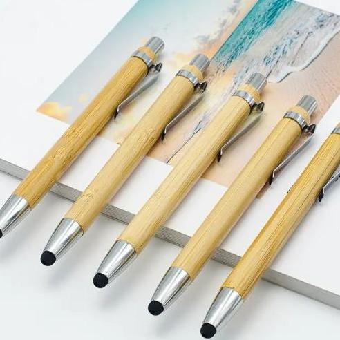

Bolpen Stylus 2 in 1 Bambu Retail/Grosir Kualitas Original