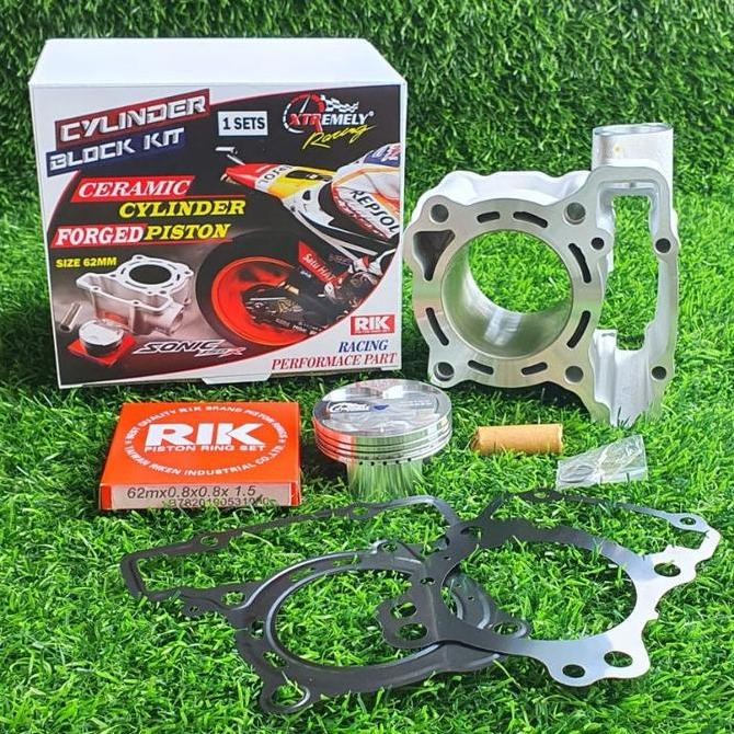 BLOK BORE UP HONDA SONIC / SUPRA GTR / NEW CBR 150R / NEW CB 150R SIZE 62M, 63MM & 65MM KERAMIK Kual