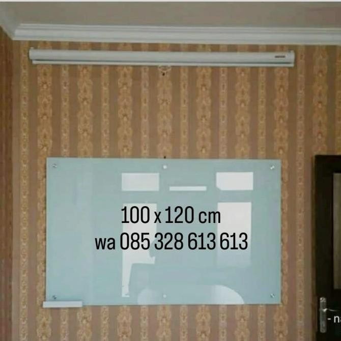 

Glassboard 100 x 120 cm (5mm) / papan tulis kaca 100 x 120 cm (5mm) Kualitas Original