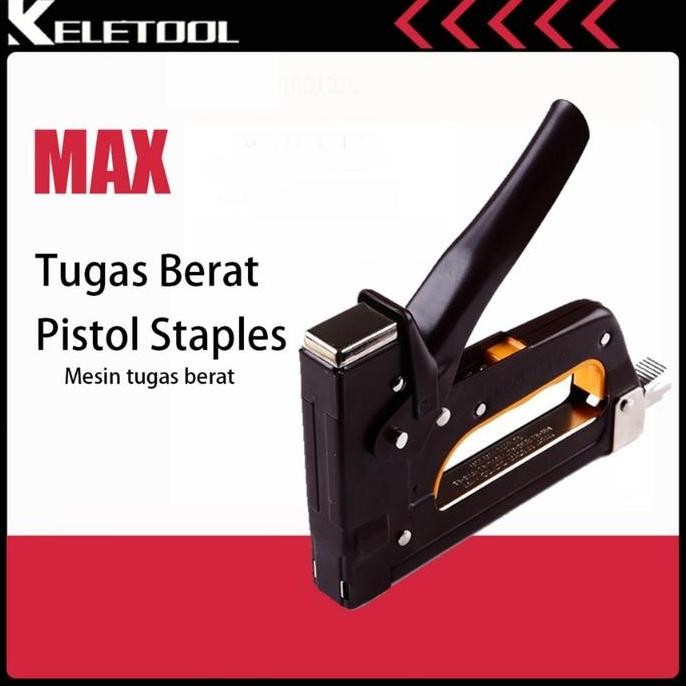 

100% OriginalStapler Tembak Gun Tacker TG-A Max Original Guntacker Alat Stapler Tembak Max Isi Staples Gun Tacker T3-10MB Klip Tembak Stationery Promo