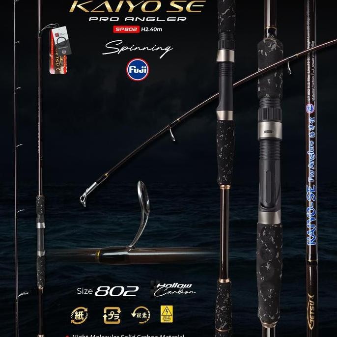 

Terlaris Getsu Kayio-Se Pro Anglers Ring Fuji Carbon T30 Ukuran P240/P270/P300