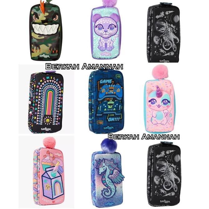 

smiggle pensil case pocket smiggle ori kotak pensil Kualitas Original