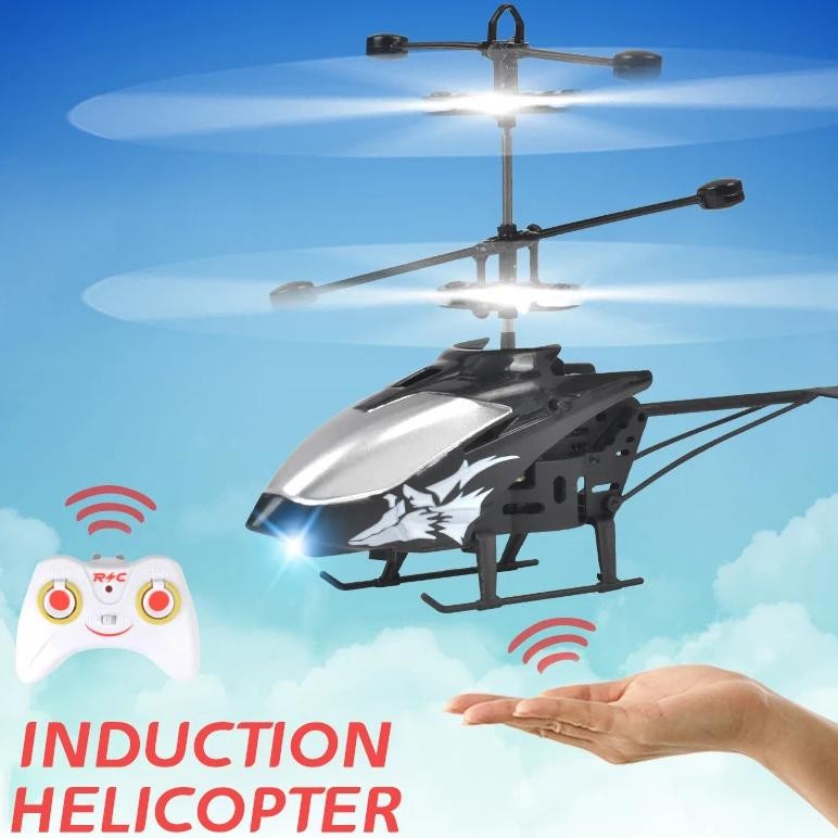 Rechargeable Rc Helicopters Drone Toys Induction Hovering Safe Fall-Resistant Mini Helicopters Toys 