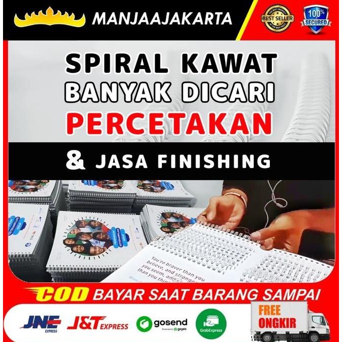 

Kawat spiral jilid 3/4 TOPAS PLUS No 12 ring kawat spiral Lubang besar Kualitas Original