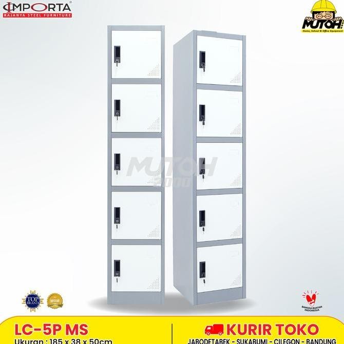 

LOCKER LOKER BESI 5 PINTU SINGLE IMPORTA IMPORTA LC-5P MS Kualitas Original