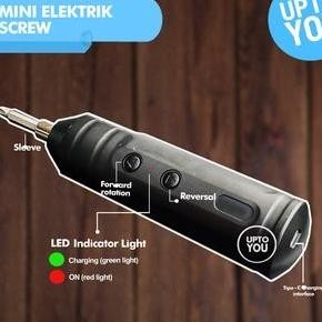 Rechargeable Mini Elektrik Screwdriver - Obeng Mini Elektrik Promo