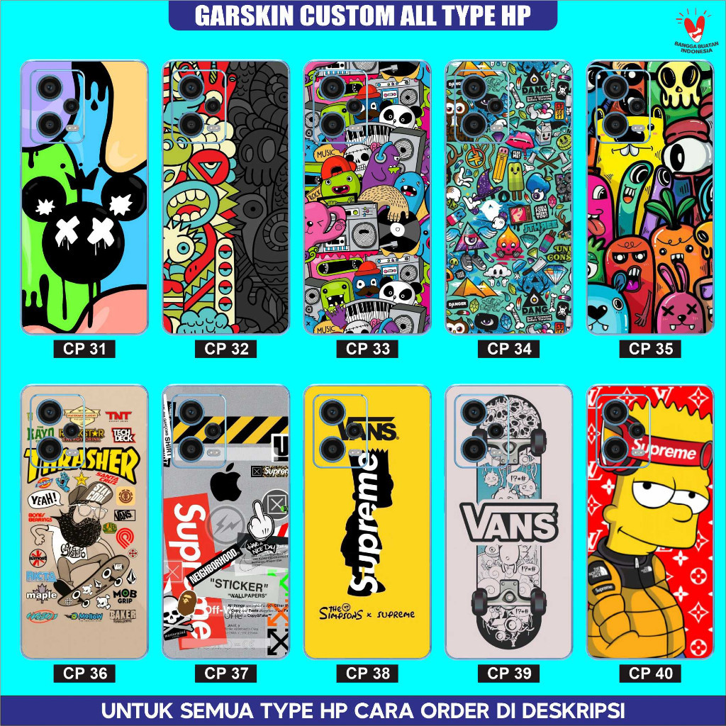 

Terlaris Presisi Itel P40 Casing/Stiker Panel Vynil Bisa Custom Dan COD