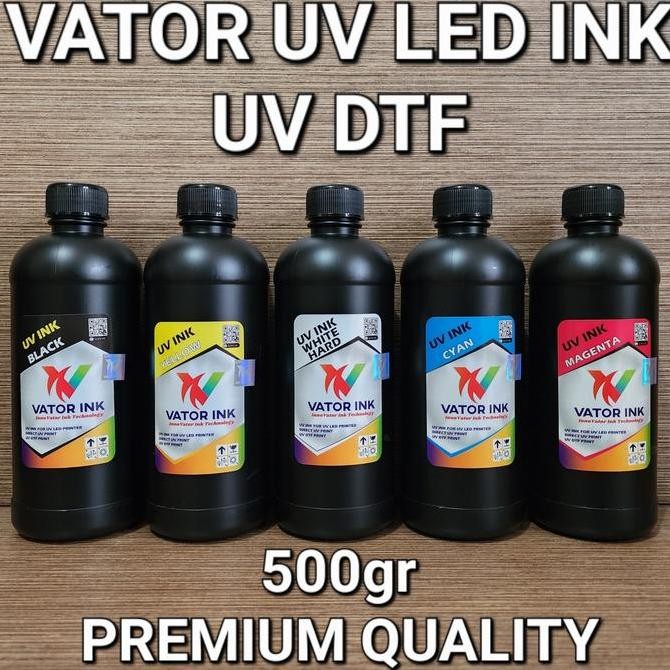 

Tinta UV LED Vator 500gr Print UV DTF Film Printer Hard Soft Ink Kualitas Original
