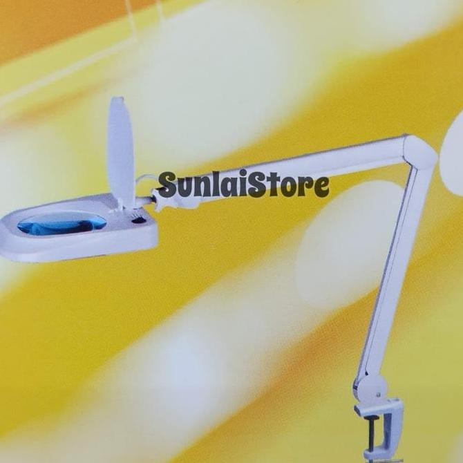 

Kaca Pembesar Magnifying Lamp Lampu Sanfix SM-60-5 Clamp 5x Pembesaran Kualitas Original