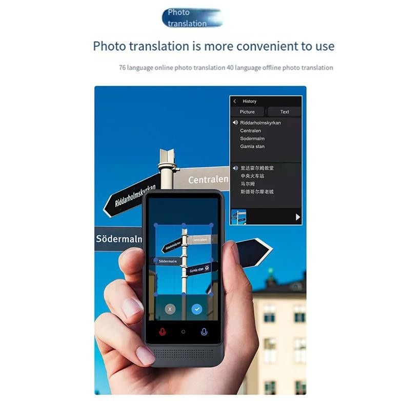 

Flash SalePortable M12 Translator 137 Languages Real-Time Voice & Photo Translation