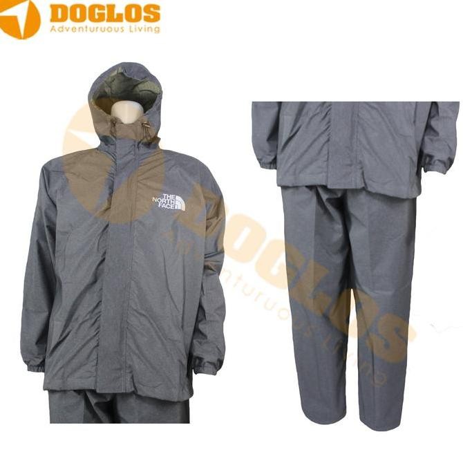 jas hujan the north face Setelan Parasut outdoor camping travelling Kualitas Original