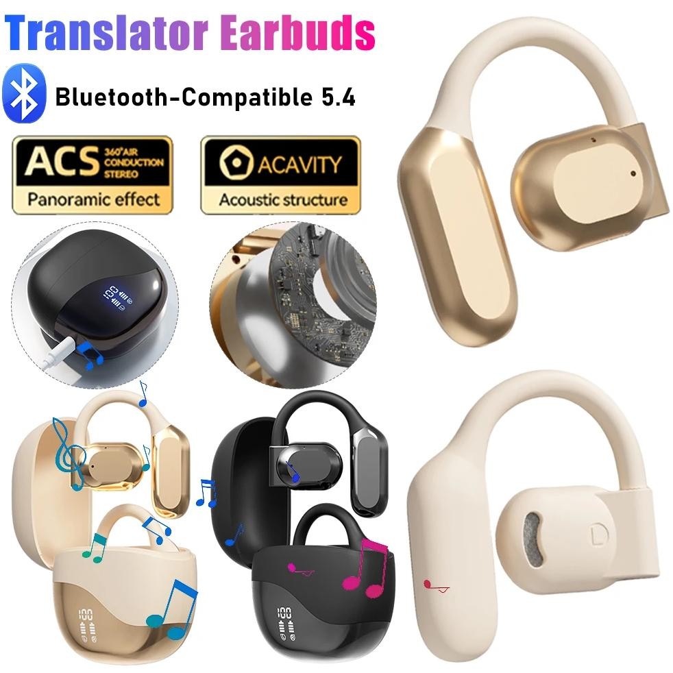 

M62 M70 Intelligent Translator Earbuds Real Time Language Translation Noise Cancelling Headset OWS Open Ear Instant Translator