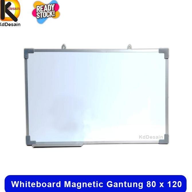 

Whiteboard Magnetic Gantung 80 x 120 Kualitas Original
