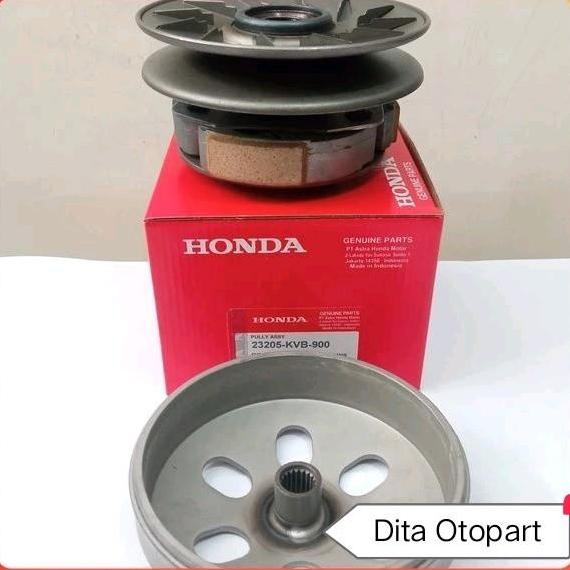 PULLEY PULY ASSY KOMPLIT KVB HONDA VARIO 110 KARBU VARIO 110 CBS KARBU Kualitas Original