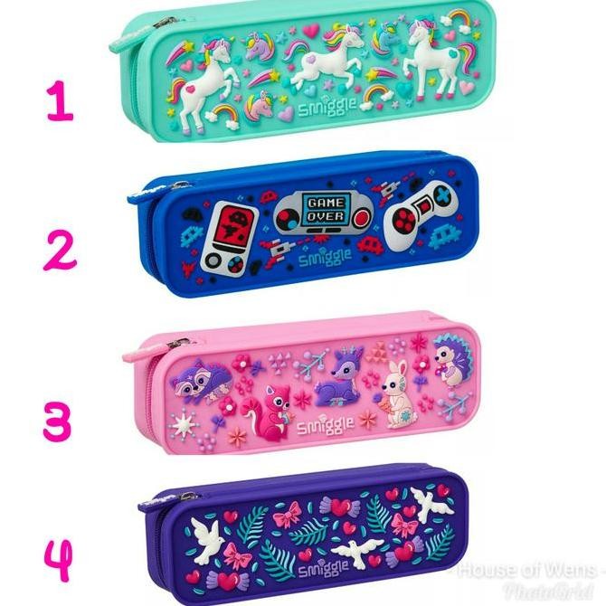 

SMIGGLE GO SILICONE PENCIL CASE - TEMPAT PENSIL SMIGGLE Kualitas Original