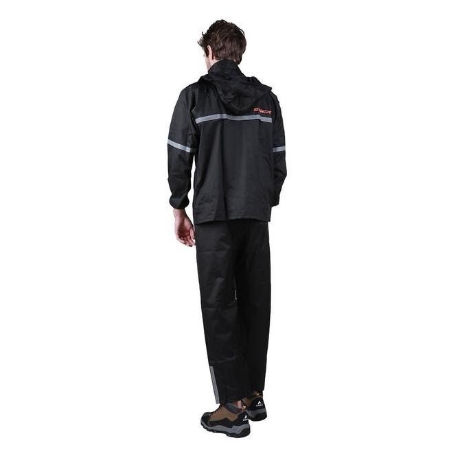 Jas Hujan Eiger Riding Rexon Rainsuit Black Motor Raincoat Outdoor Kualitas Original