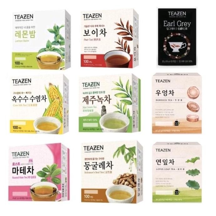 

Teazen Korean Tea-Lemon Balm-Mate Tea-Jeju Tea-Earl Grey-Hibiscus