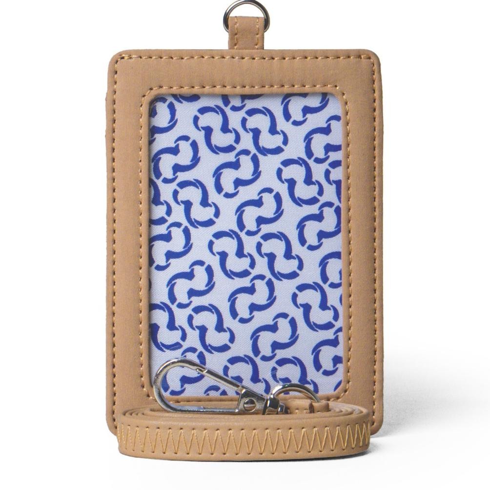 

LINDU Wallts Aiken Latte Crinkle - Lanyard Name Tag Id Card