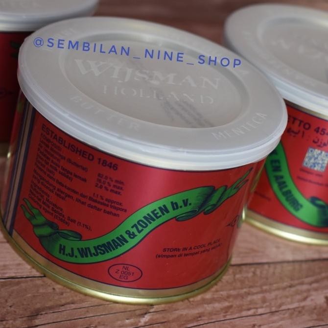 

[Ready/Spesial] Wijsman Dutch Butter 454 Gram Mentega Wisman Wysman Holland [Terlaris&Recommended]