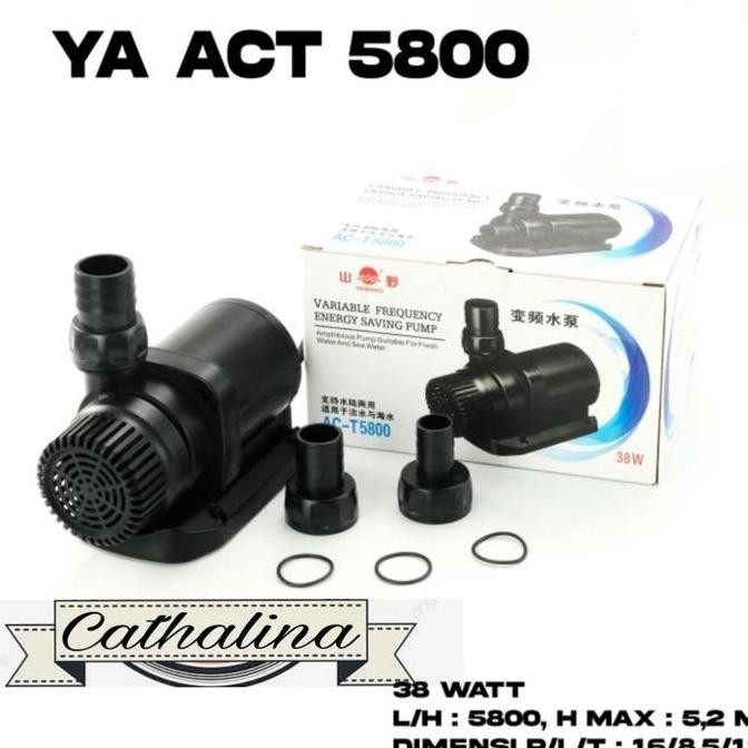Pompa Aquarium Yamano Act 5800 Eco Low Watt T5800 Mesin Kolam Air Hidroponik