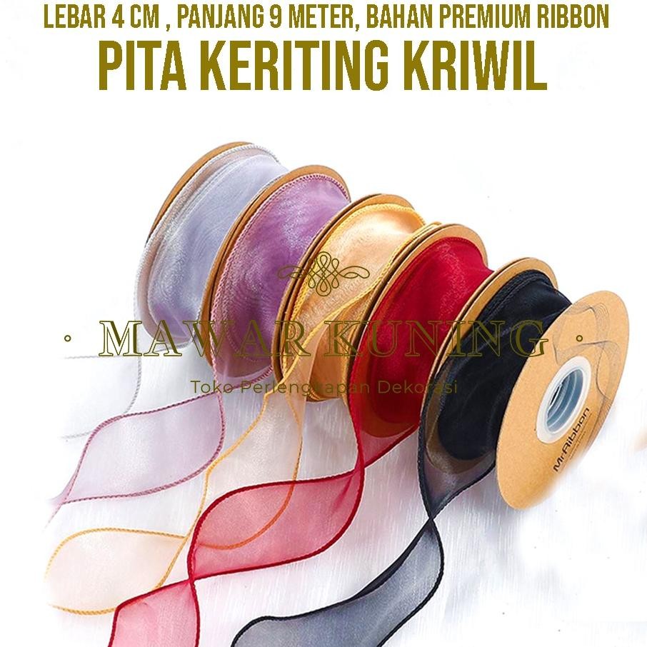 

4 Cm X 9 Meter Pita Keriting Kriwil Ribbon Curly