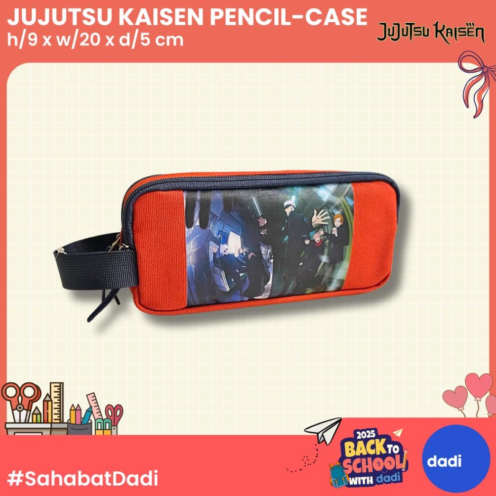 

LINDU Dadi - Jujutsu Kaisen Graphic Orange Pencil Case - Tempat Pensil/Alat Tulis