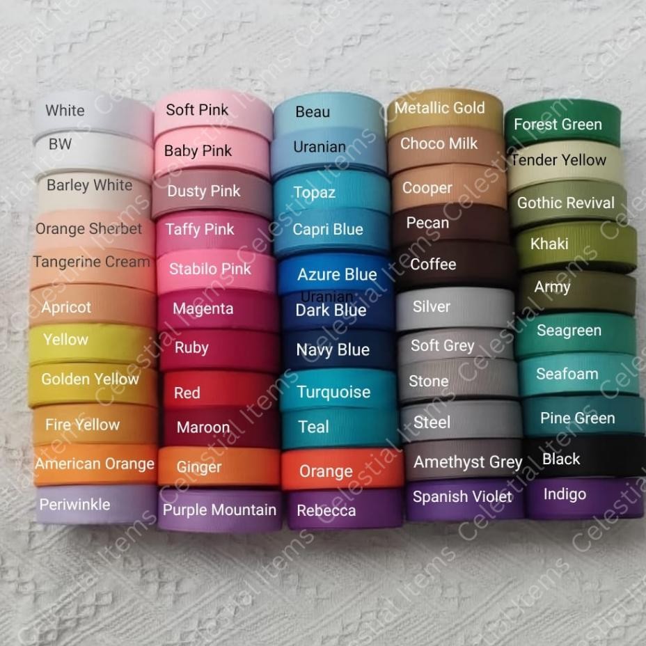 

Pita Grossgrain Salur Garis 2.5Cm 1 Part 1