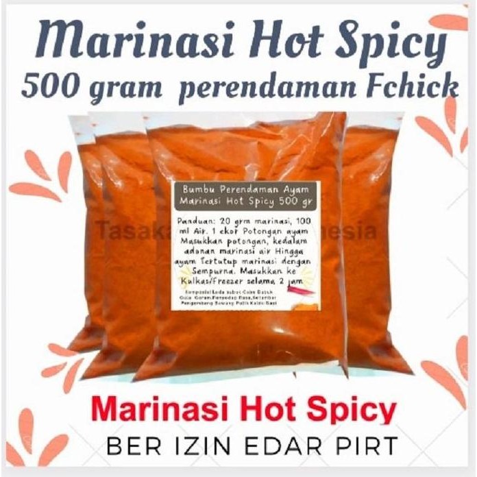 

Terlaris Tepung Bumbu Marinasi Ayam Pedas Fried Chicken Hot Spicy 1 Kg