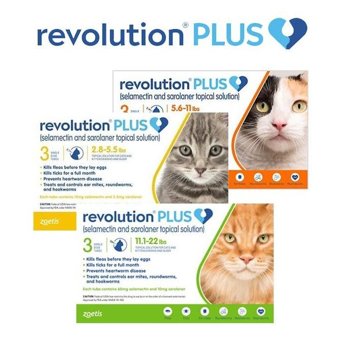 Obat Kutu Tetes REVOLUTION CAT PLUS Obat Kutu Kucing
